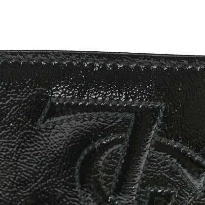 Saint Laurent Textured Patent Monogram Large Belle De Jour Clutch Black 8 of 9