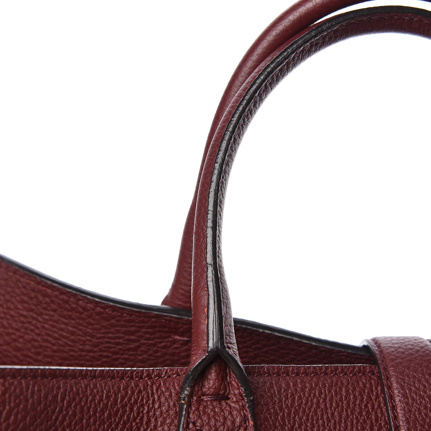 Soft Calfskin Medium Jackie Top Handle Bag Bordeaux