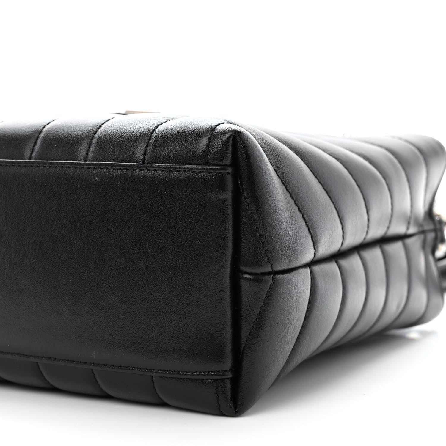 Saint Laurent Calfskin Y Quilted Monogram Small Loulou Shopper Black 11 of 11