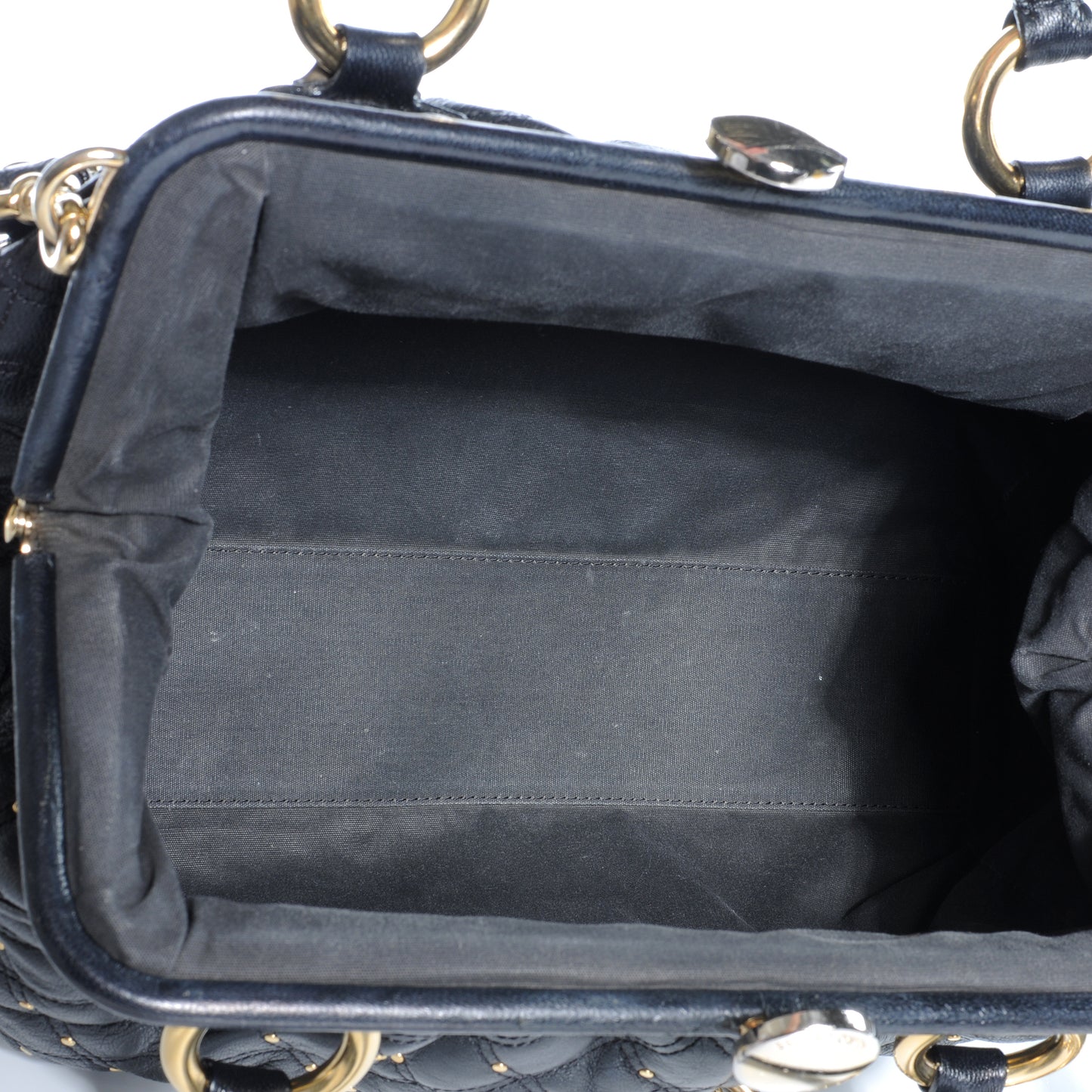 Quilted Leather Stardust Stam Black