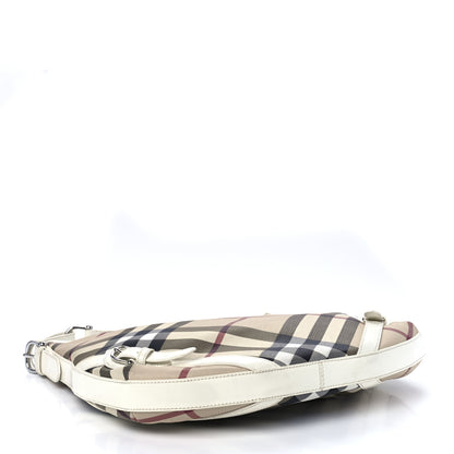 Burberry Supernova Check Large Larkin Hobo White 4 of 12