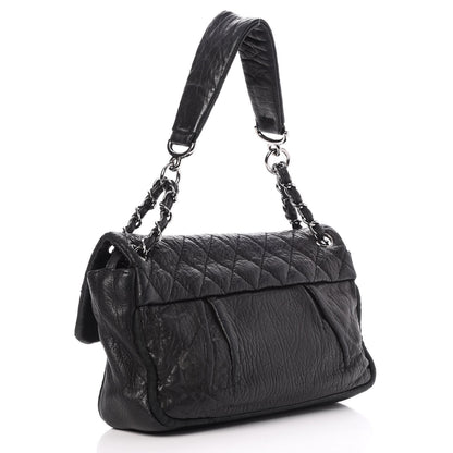 Chanel Distressed Lambskin Lady Braid Flap Black 3 of 8