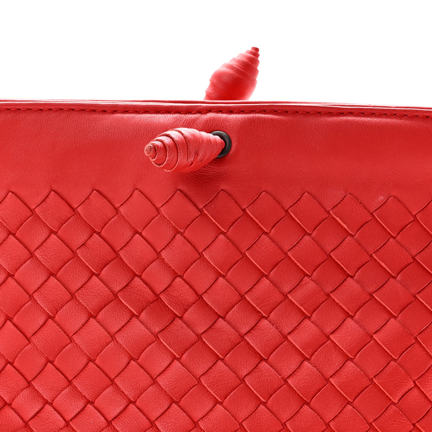Bottega Veneta Nappa Intrecciato Mini Shoulder Bag Red 8 of 10