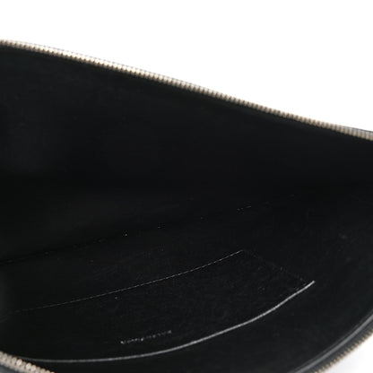 Balenciaga Calfskin Ville Logo Wristlet Pouch Black 4 of 4
