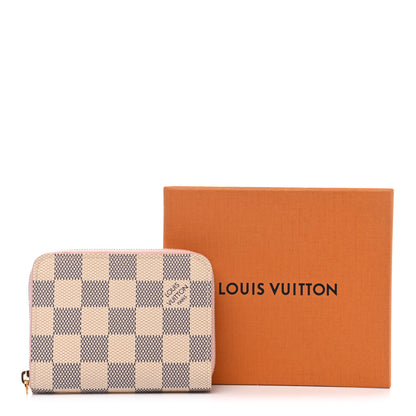 Louis Vuitton Damier Azur Zippy Coin Purse Rose Ballerine 6 of 6