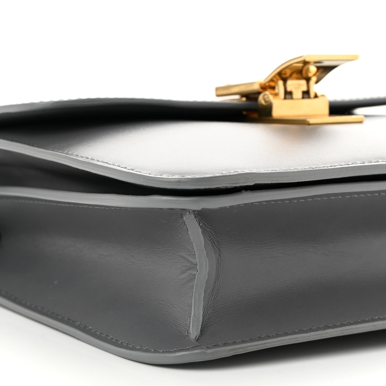 Celine Box Calfskin Teen Classic Box Flap Bag Light Charcoal 9 of 10