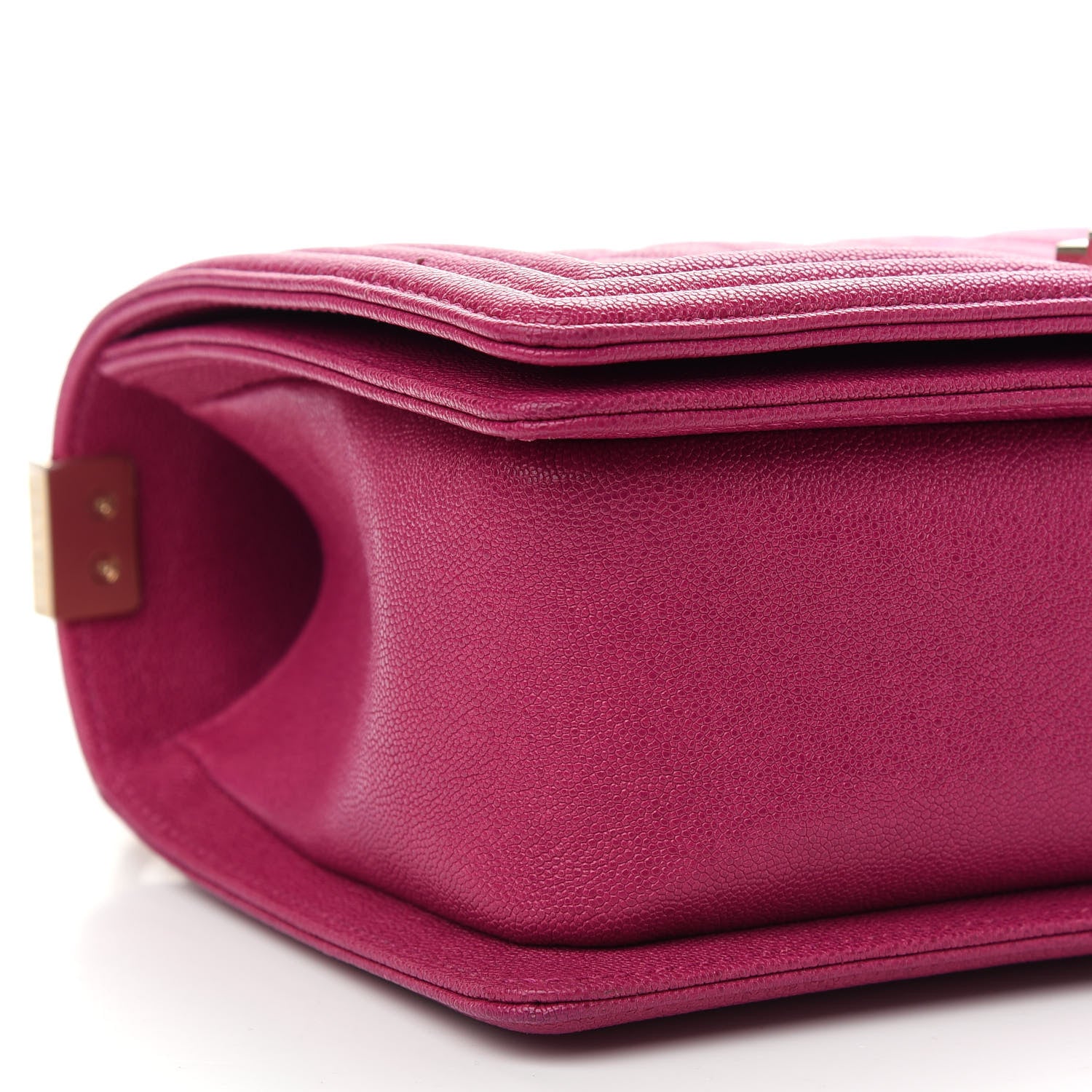 Chanel Caviar Quilted Medium Boy Flap Fuchsia 9 of 10