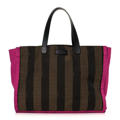 Fendi Pequin Small Shopping Tote Fuchsia 3 of 15