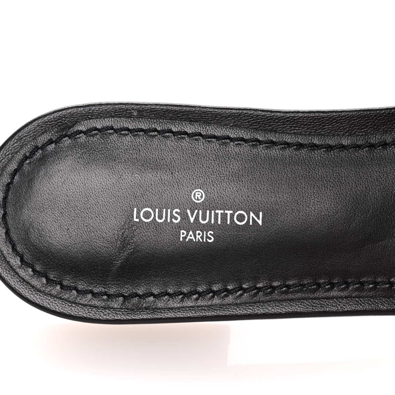 Louis Vuitton Lambskin Embossed Monogram Revival Flat Mules 39 Black 8 of 9