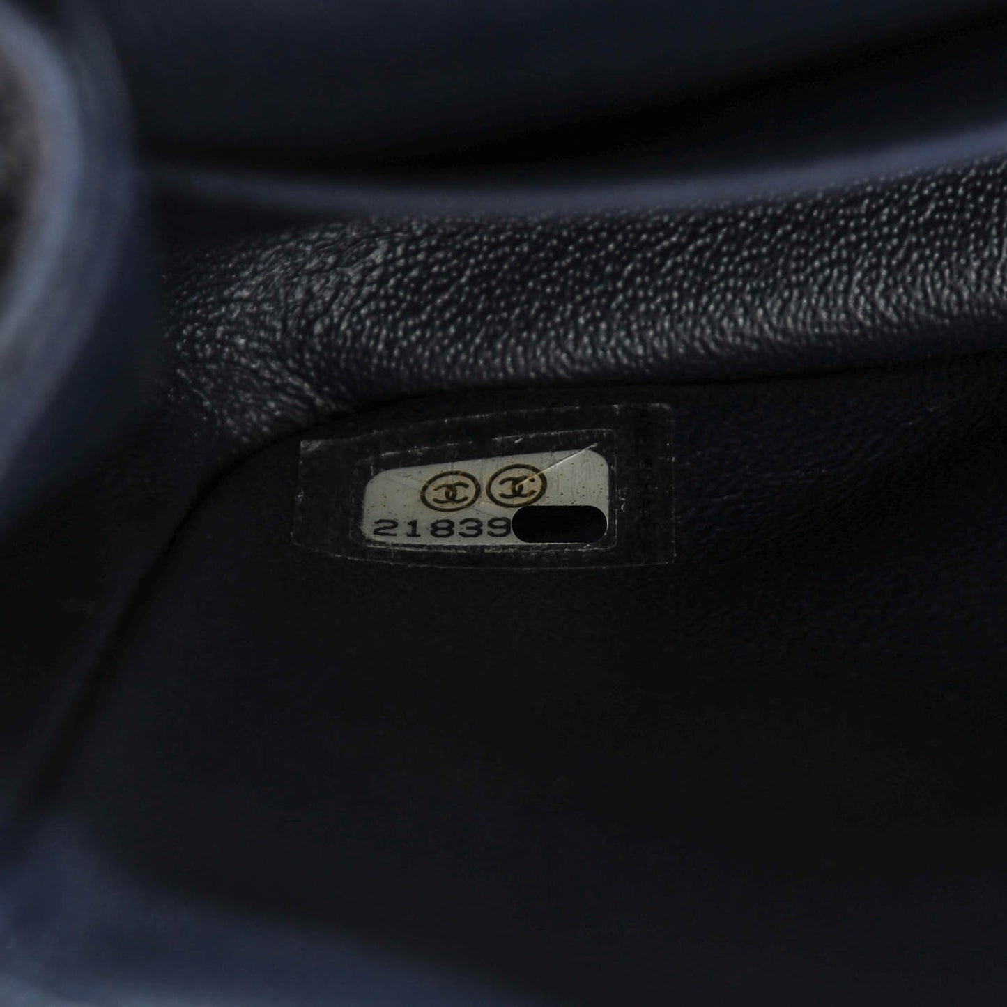 Caviar Quilted Mini Square Flap Navy