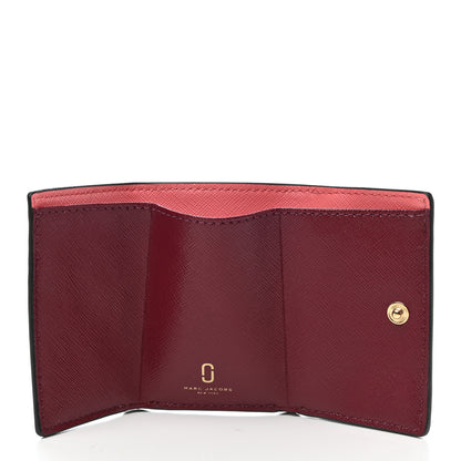 Marc Jacobs Saffiano The Mini Trifold Wallet Beige Multicolor 5 of 7