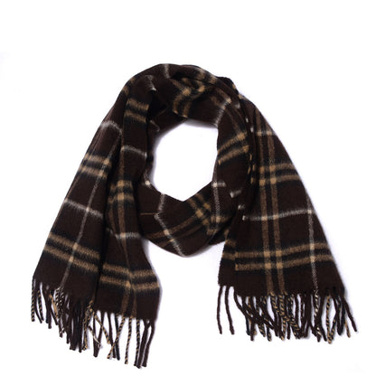 Burberry Cashmere Icon Check Scarf Brown 1 of 5