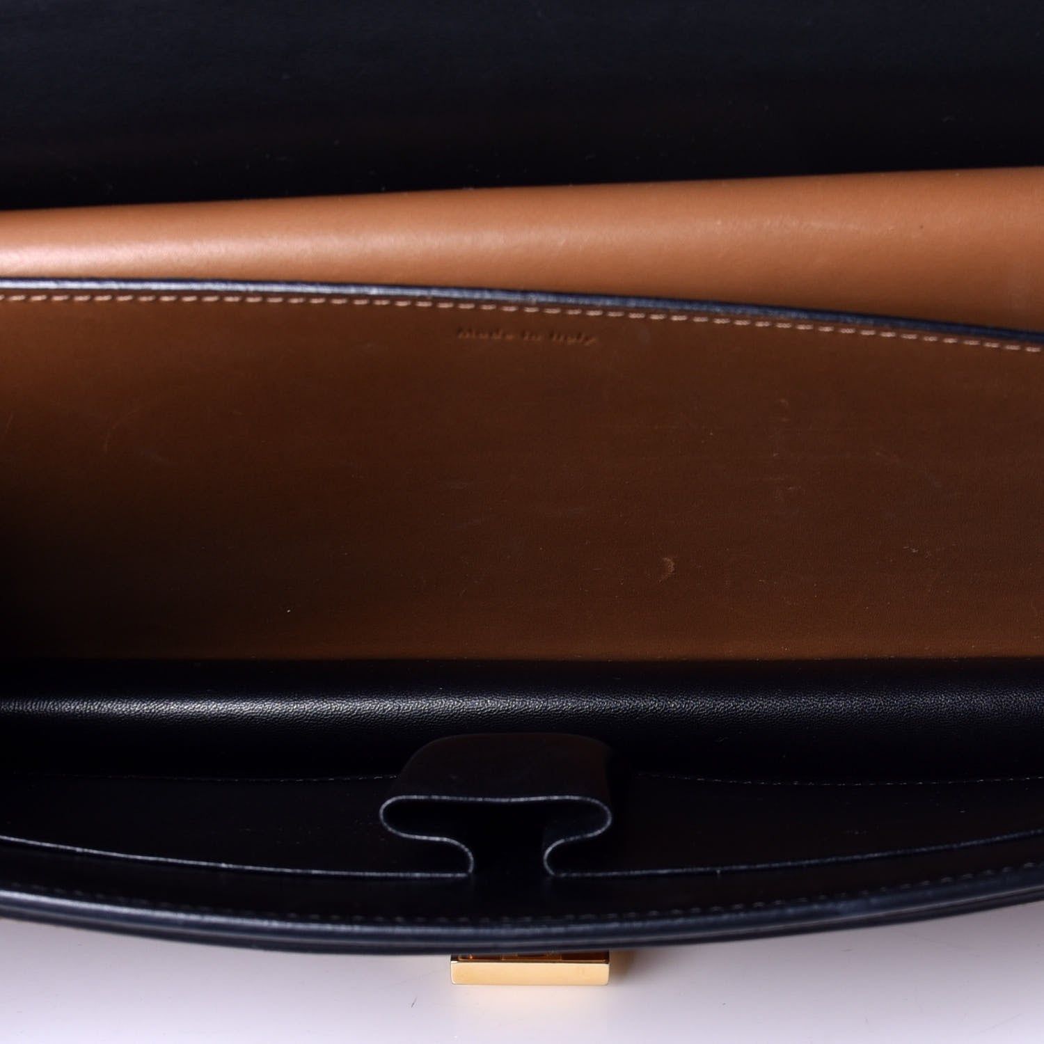 Celine Calfskin Medium Bi-Color Case Flap Camel 5 of 8