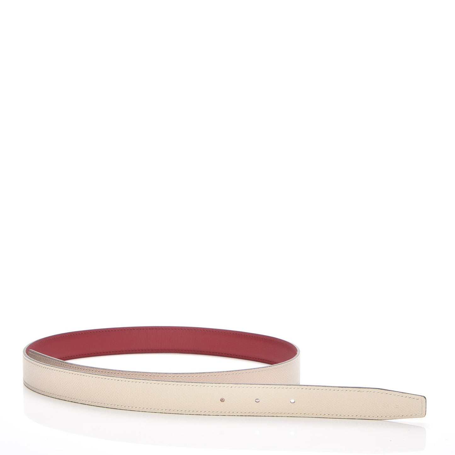 Swift Epsom 24mm Belt Strap 85 Rouge Grenat Craie