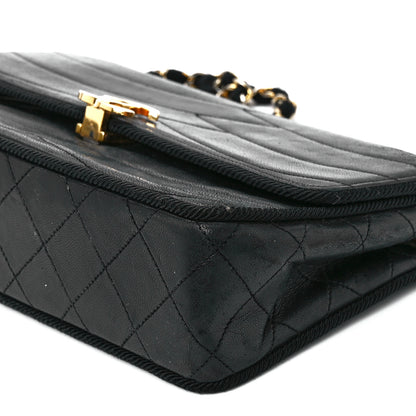 Chanel Lambskin Wavy Quilted Single Flap Black 12 of 13