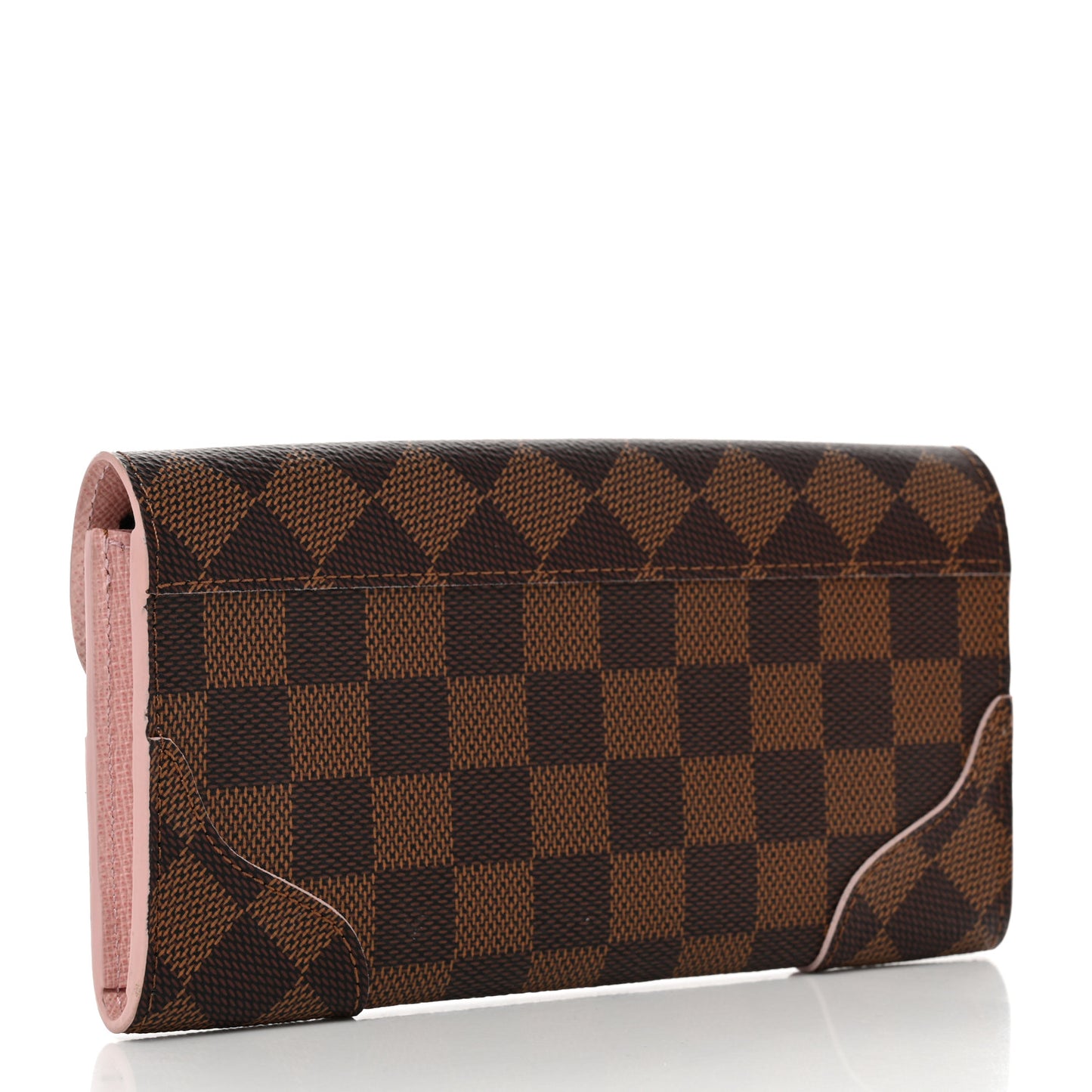 Damier Ebene Caissa Wallet Rose Ballerine