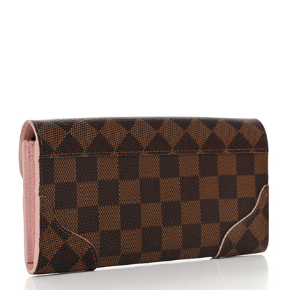 Louis Vuitton Damier Ebene Caissa Wallet Rose Ballerine 3 of 7
