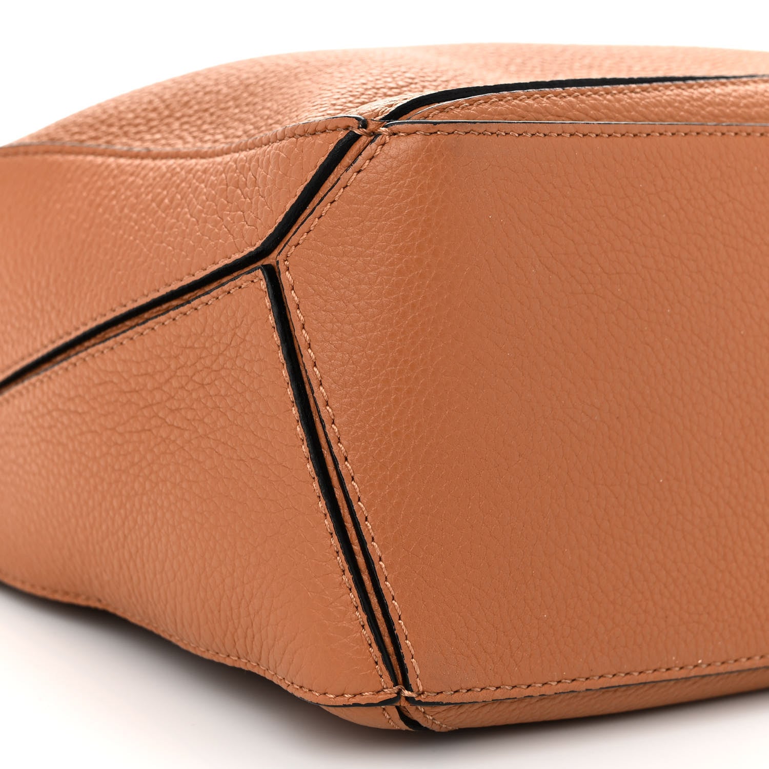 Loewe Grained Calfskin Small Puzzle Bag Tan 8 of 10