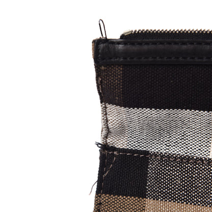 Burberry Canvas Mega Check Medium Ashby Hobo Black 17 of 32