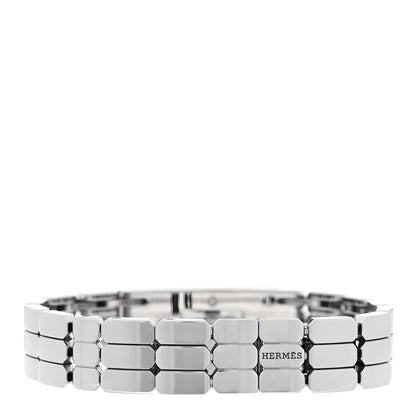 Hermes Stainless Steel Diamond Pave 16mm Kelly Quartz Watch 3 of 5