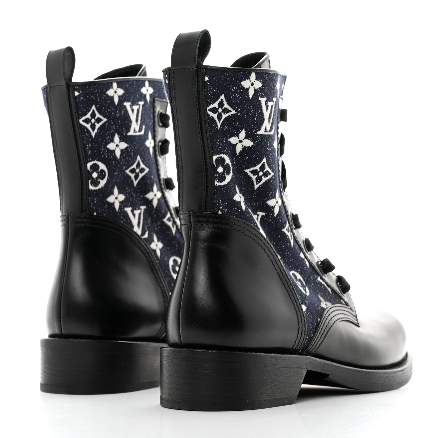 Denim Calfskin Metropolis Flat Ranger Boot 39