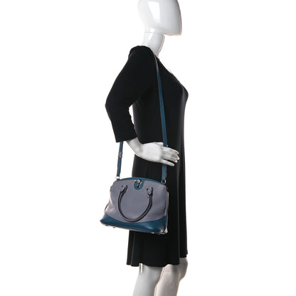Moynat Taurillon Josephine PM Polar Prussian Blue 2 of 11