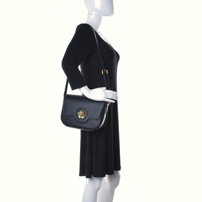 Versace Calfskin Medusa Crossbody Bag Black 12 of 12