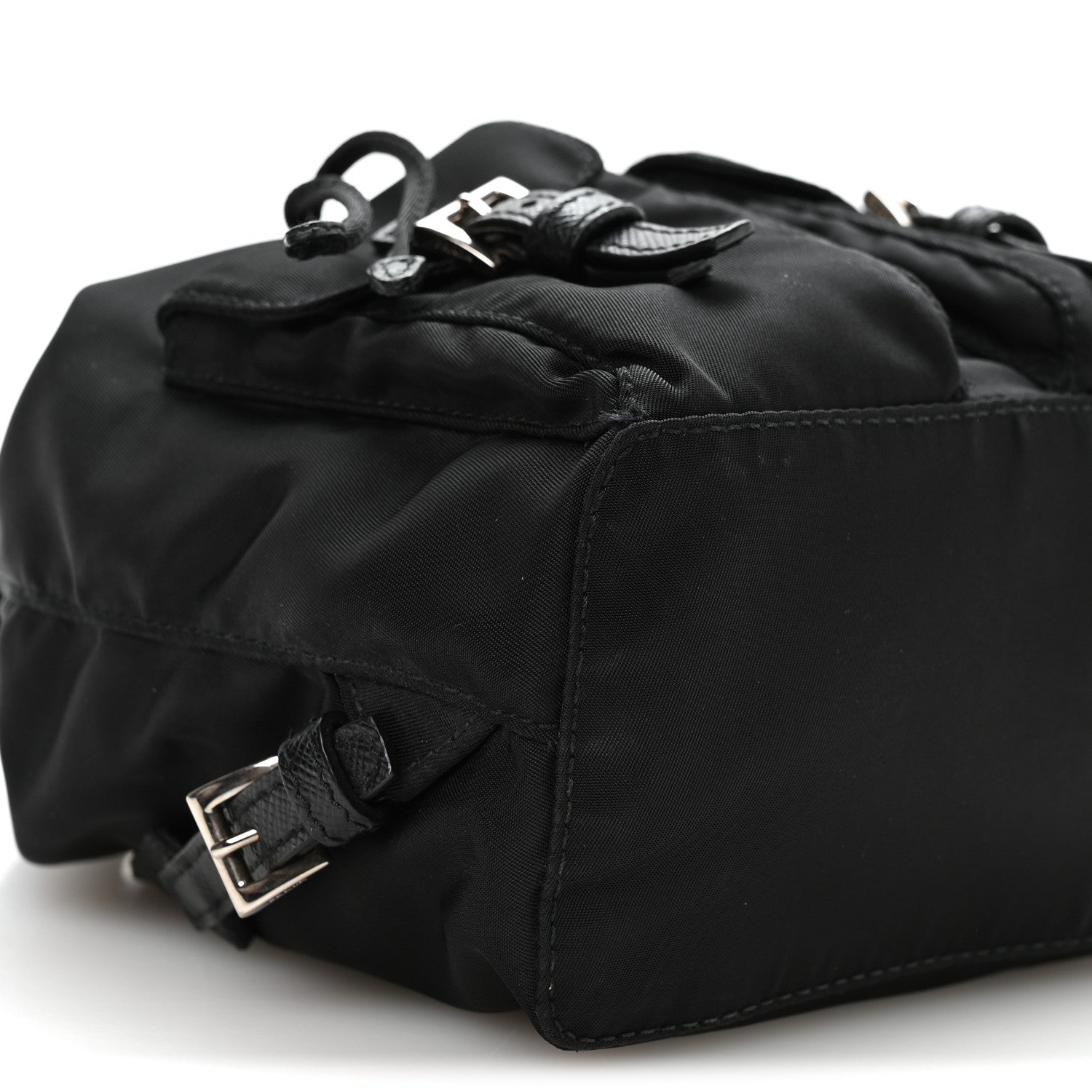 Prada Nylon Vela Mini Crossbody Backpack Black 10 of 11