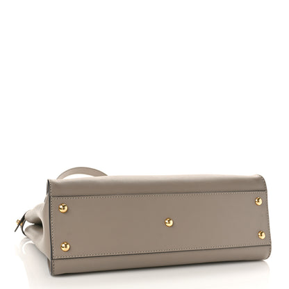 Fendi Vitello Seta Plexiglass Tortoise Medium Peekaboo Iconic Satchel Tortora 4 of 9