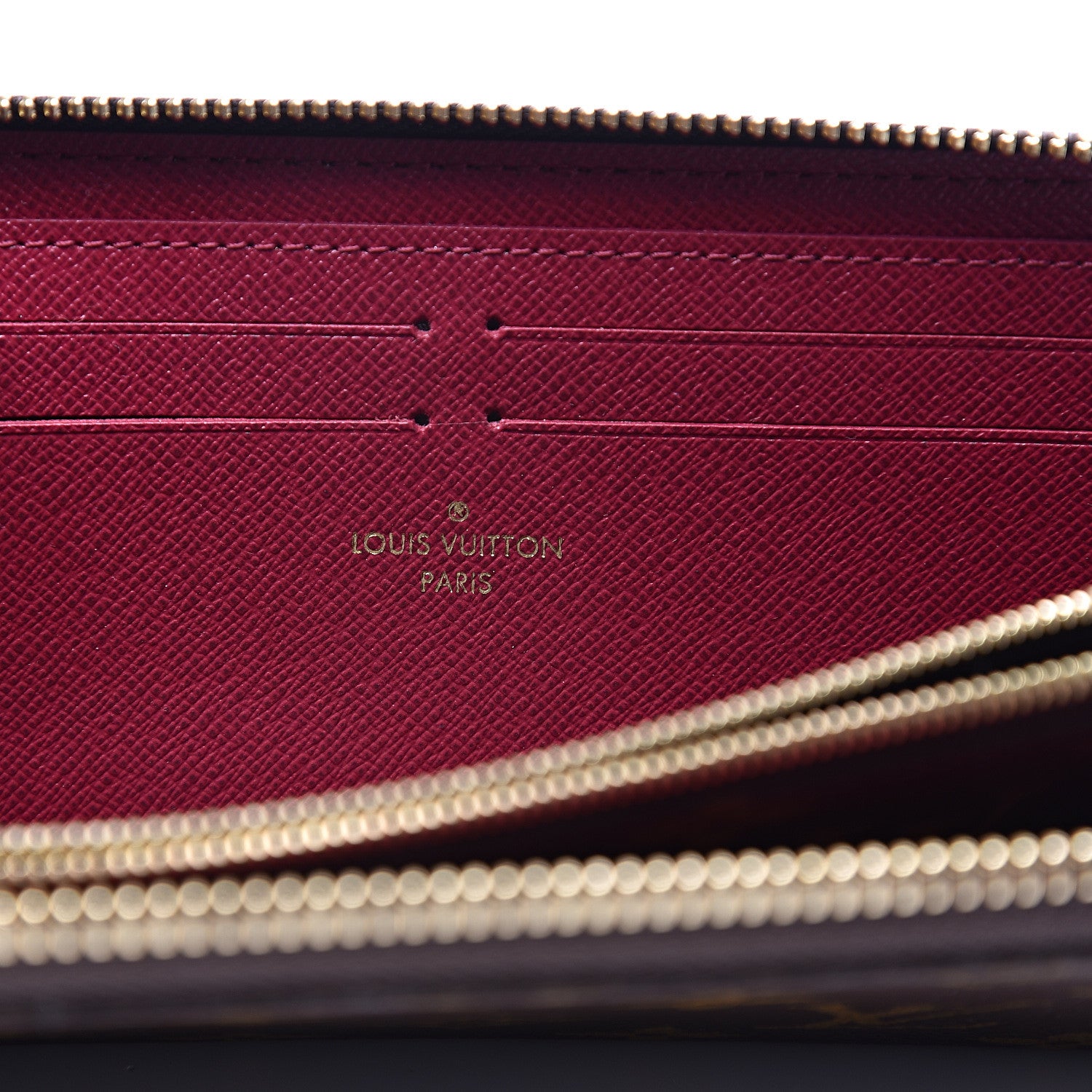 Louis Vuitton Monogram Clemence Wallet Fuchsia 5 of 5