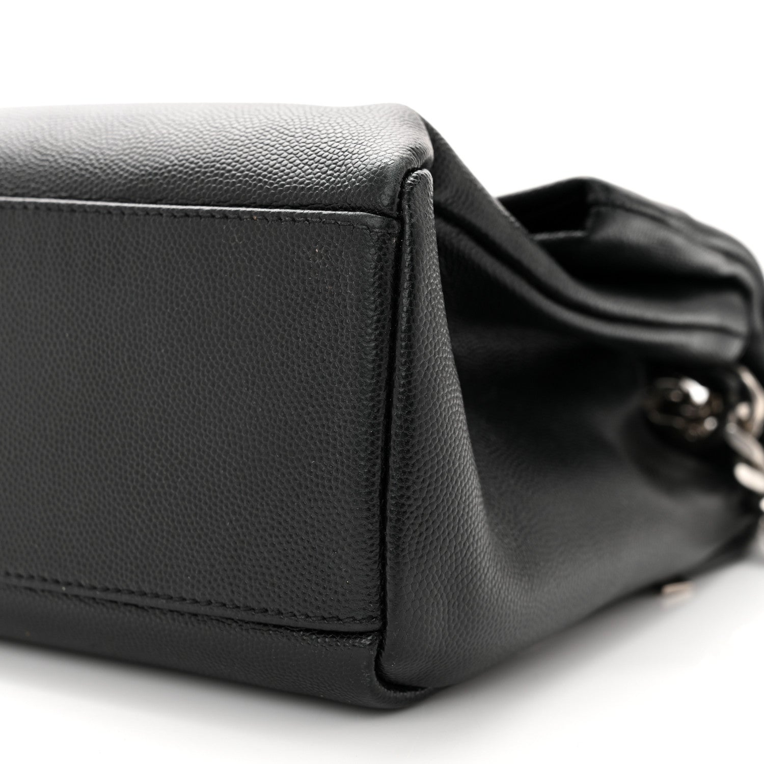 Saint Laurent Grain De Poudre Monogram Toy West Hollywood Fold-Over Bag Black 10 of 11