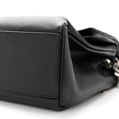 Saint Laurent Grain De Poudre Monogram Toy West Hollywood Fold-Over Bag Black 10 of 11