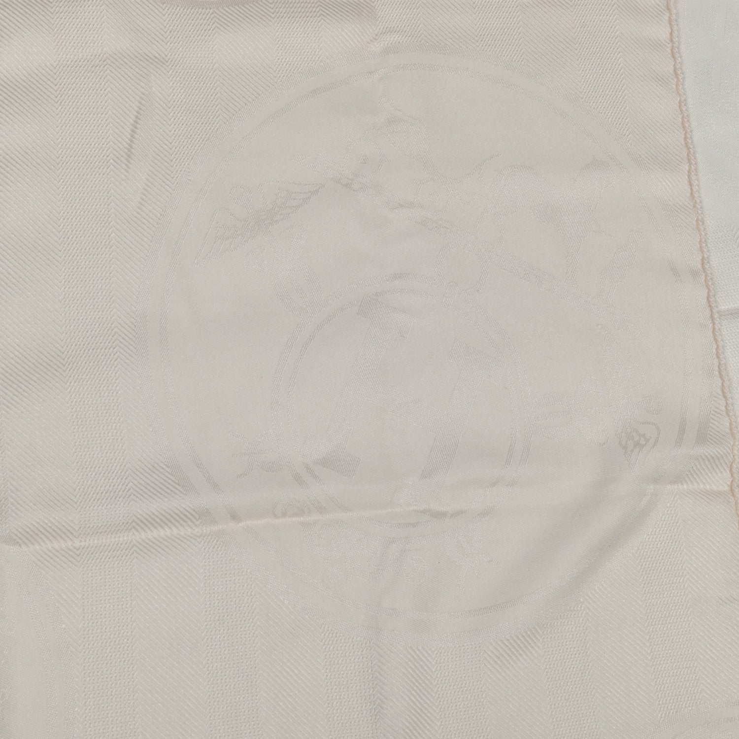 Hermes Cashmere Silk New Libris Stole Ivory 4 of 5