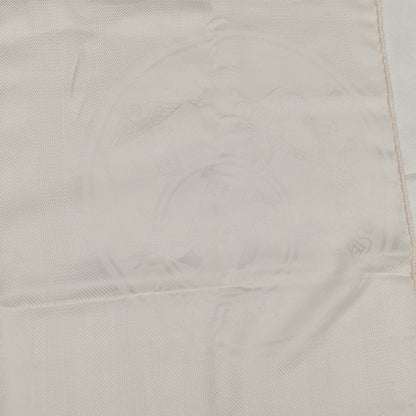 Hermes Cashmere Silk New Libris Stole Ivory 4 of 5