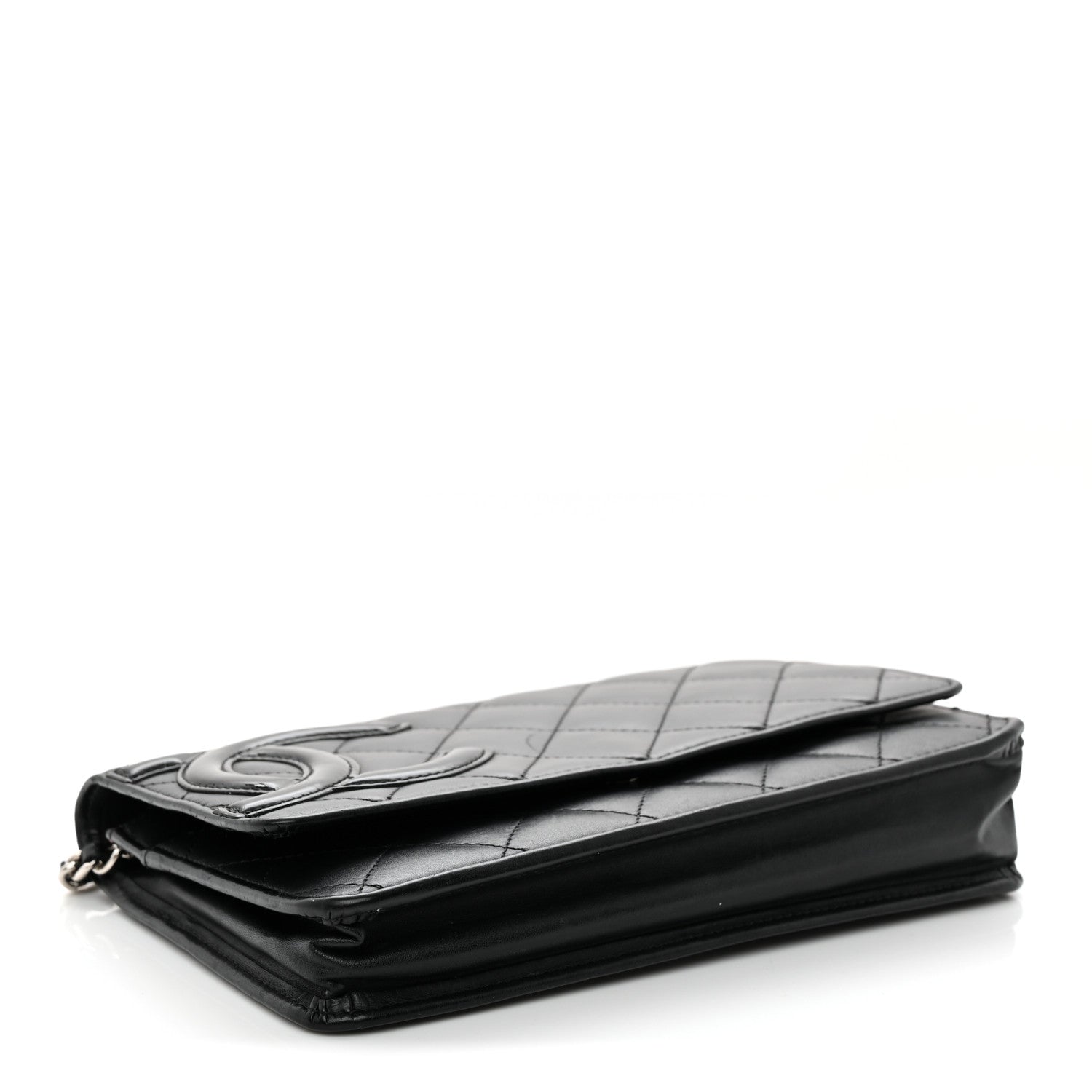 Chanel Calfskin Quilted Cambon Wallet on Chain WOC Black 4 of 15