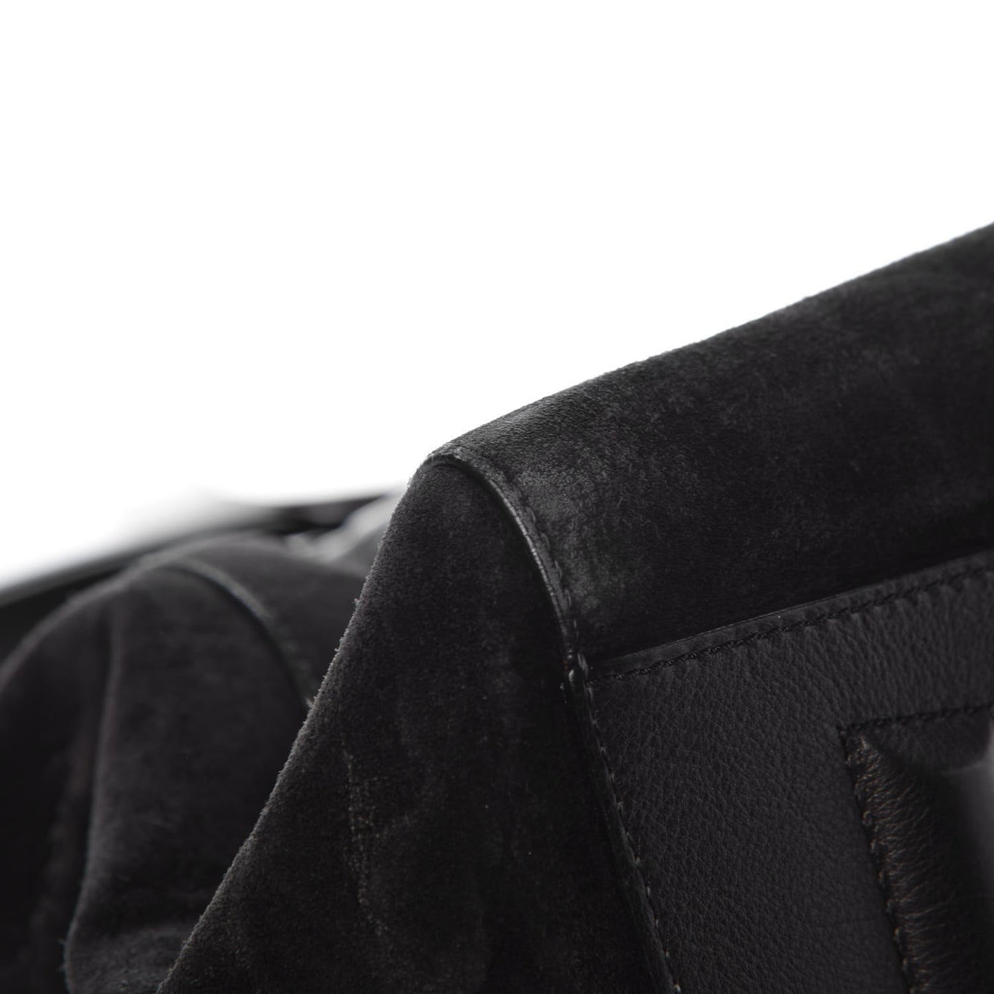Suede Calfskin Large Antigona Black
