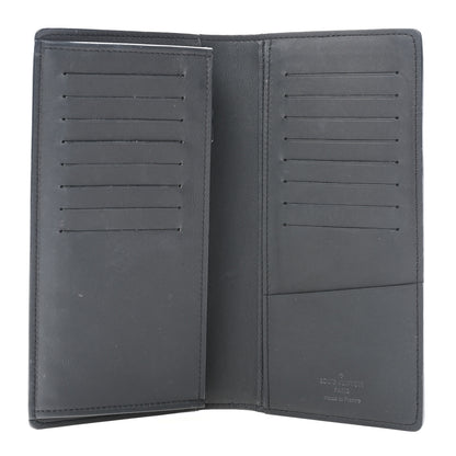 Louis Vuitton Calfskin Monogram Shadow Brazza Wallet Black 5 of 9