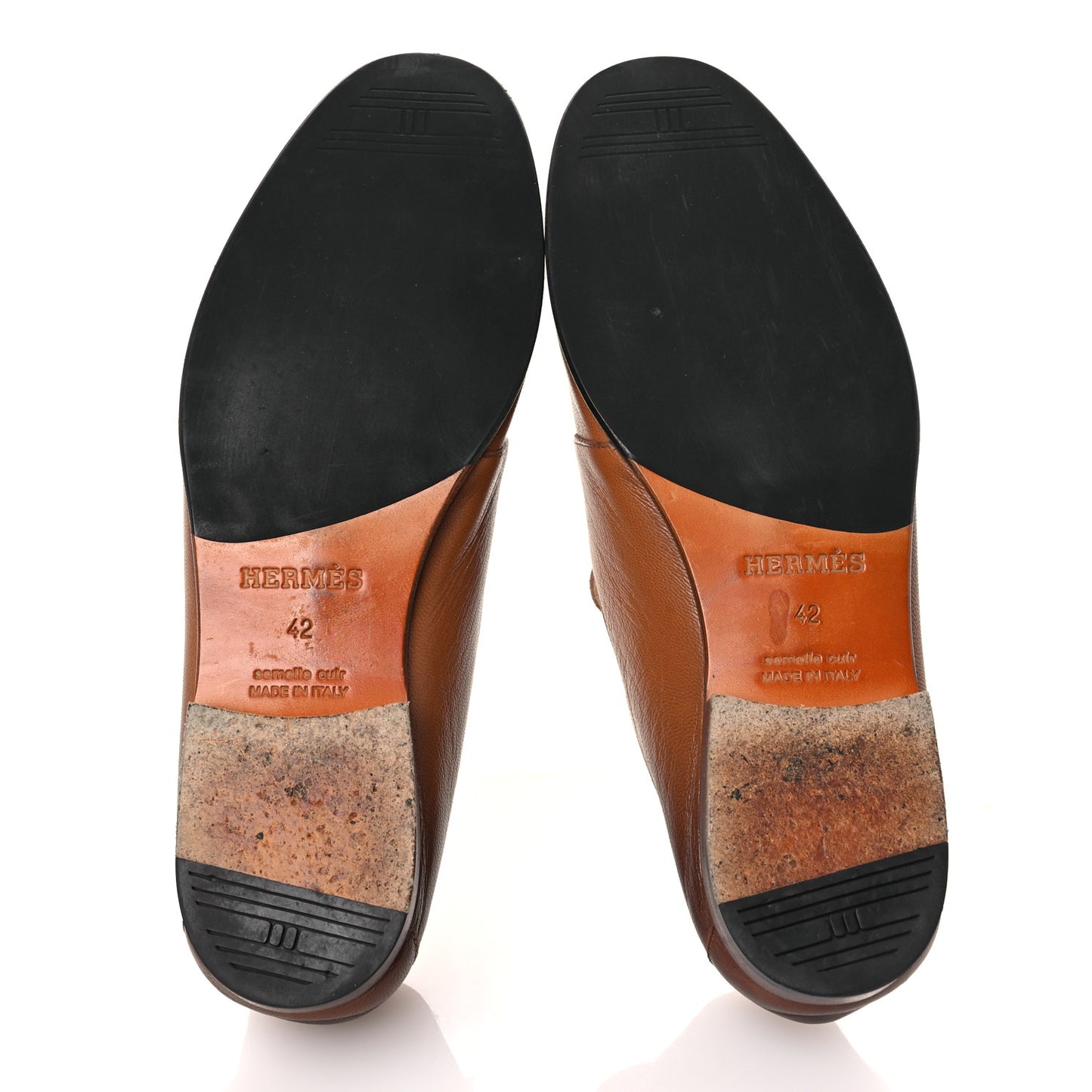 Goatskin Mens Ancora Moccasin Loafers 42 Naturel