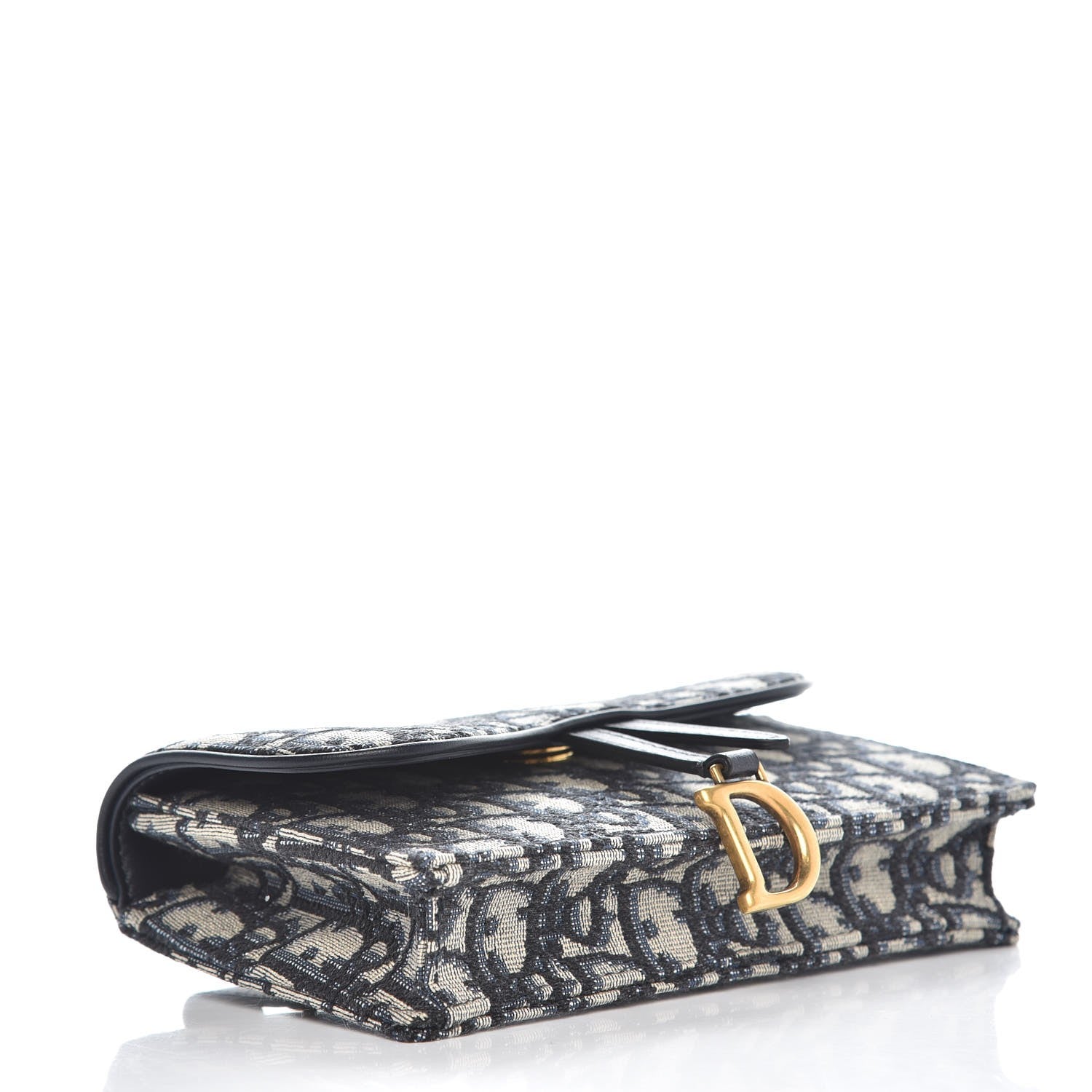 Christian Dior Oblique Saddle Belt Bag Blue 4 of 8