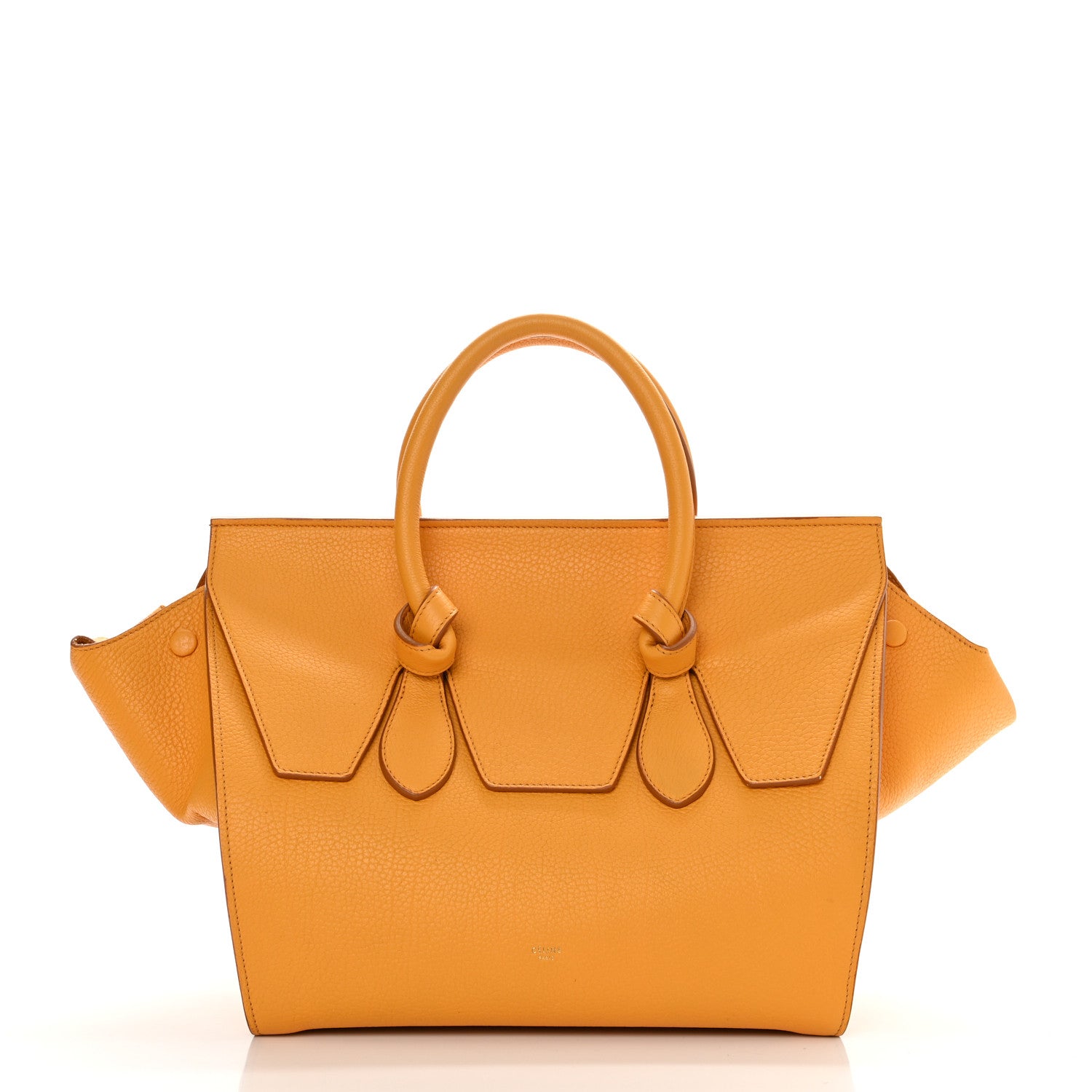 Celine Calfskin Large Tie Knot Tote Saffron 3 of 13