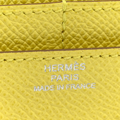 Hermes Epsom Constance Short Wallet Lime 6 of 8