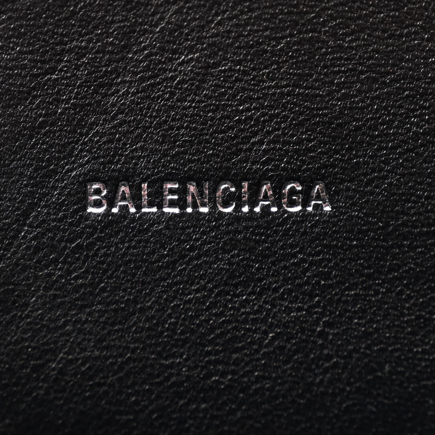 Balenciaga Metallic Calfskin Crocodile Embossed Crystal Hourglass Top Handle Bag XS Silver 6 of 11