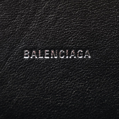 Balenciaga Metallic Calfskin Crocodile Embossed Crystal Hourglass Top Handle Bag XS Silver 6 of 11
