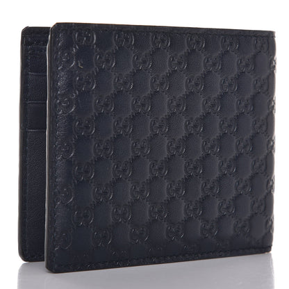 Gucci Soft Microguccissima Avel Bi-Fold Wallet Blue 3 of 8