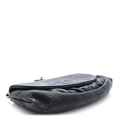 Chanel Caviar Half Moon Wallet On Chain WOC Black 3 of 9