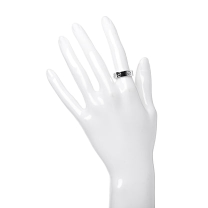 Cartier 18K White Gold 5.5mm LOVE Ring 53 6.25 2 of 5