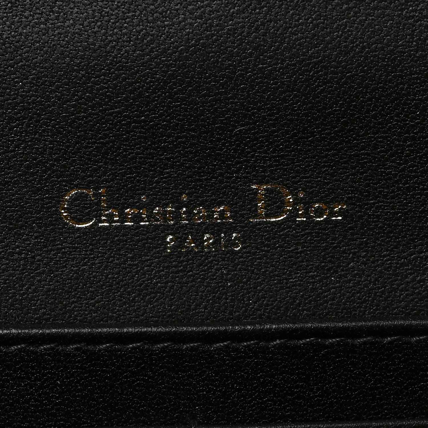 Christian Dior Lambskin Cannage Lady Dior Chain Pouch Black 6 of 8