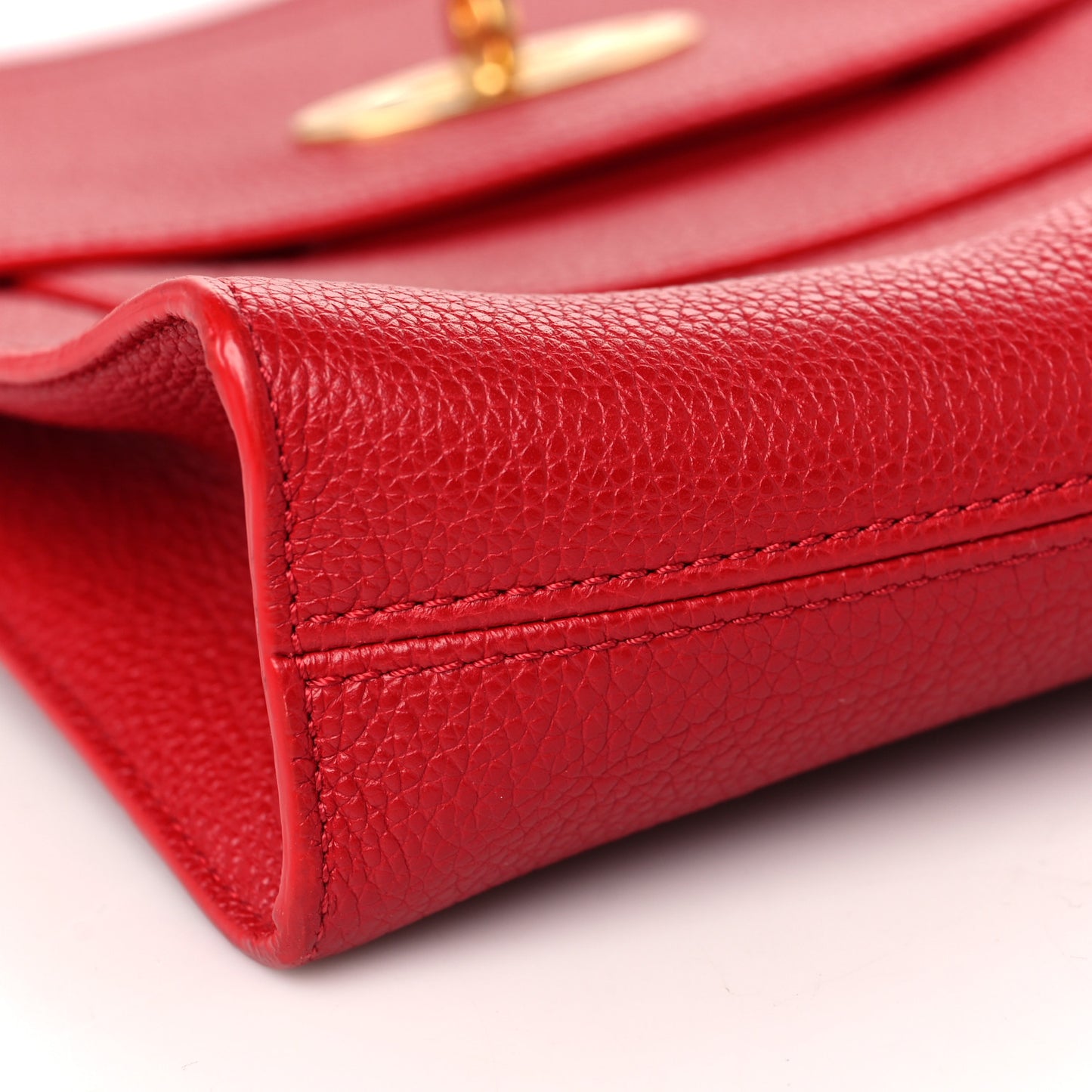 Natural Grain Calfskin Antony Messenger Crossbody Red