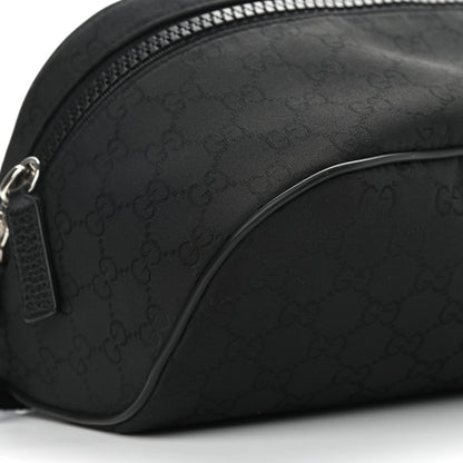 Gucci Nylon Monogram Fanny Pack Belt Bag Black 9 of 10