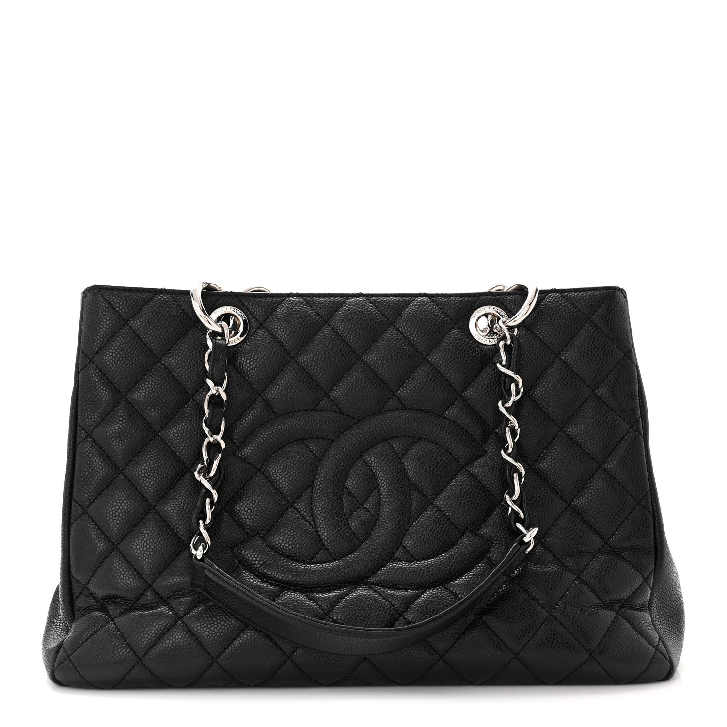 Chanel Caviar Quilted Grand Shopping Tote GST Black 1 of 10